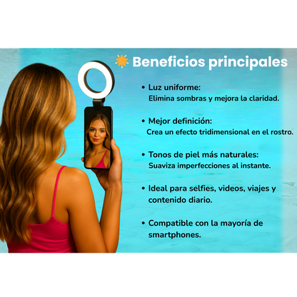 Aro de luz 360 3 en 1